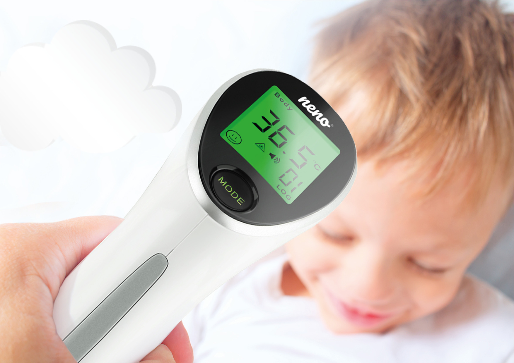проверка на температурата на бебето 