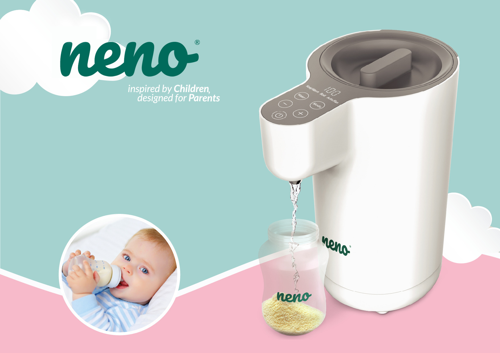 Експрес Neno Aqua за приготвяне на модифицирано мляко