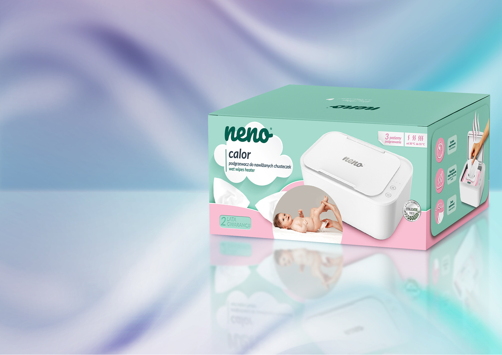 Кутия за продукти Neno Claro за хидратиращи кърпички
